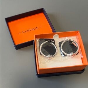 New in box “Cape Cod” Silver Hoops